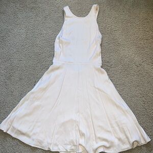 Silence + Noise Cream Backless Dress